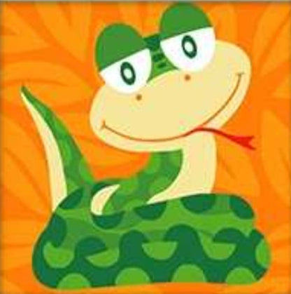 SERPIENTE-Kit De Pintura Por Números  30 x 30cm