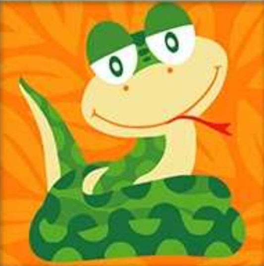 SERPIENTE-Kit De Pintura Por Números  30 x 30cm