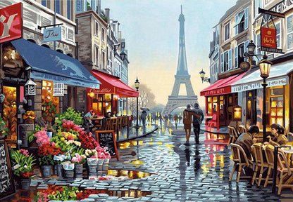 PARIS-Kit De Pinturas Por Números 40 x 50cm